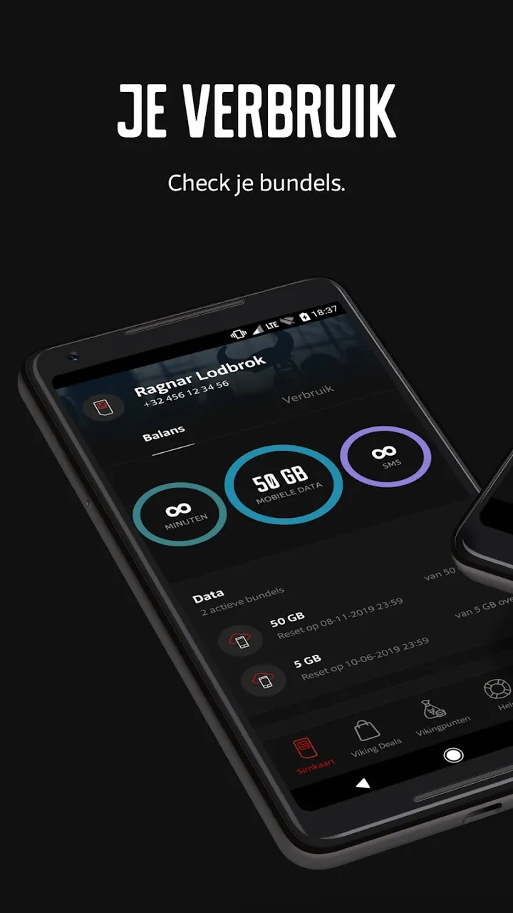 Mobile Vikings app screenshot